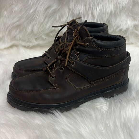 Timberland Leather Hiking Boots GoreTex Waterproof Brown MENS 10 B27 - Picture 3 of 12